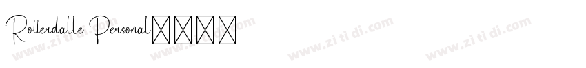 Rotterdalle Personal字体转换